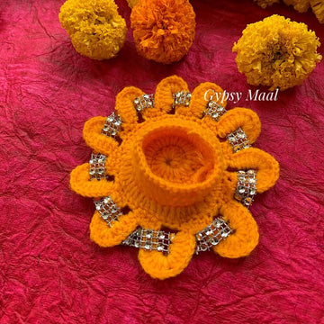 Holy Saffron T-Light Holder (1pc)